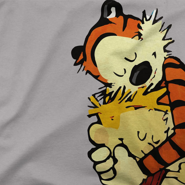 Calvin and Hobbes Hugging T-Shirt - [variant_title] by Art-O-Rama