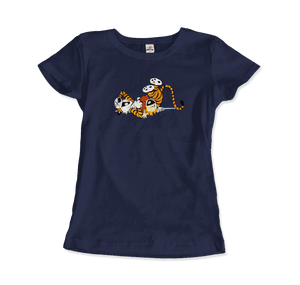 Calvin et Hobbes Dancing with Record Player T-shirt