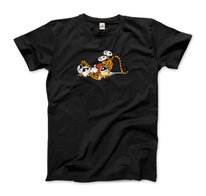 Calvin et Hobbes Dancing with Record Player T-shirt