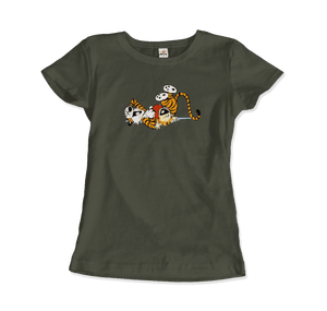 Calvin and Hobbes Laughing on the Floor T-Shirt - T-Shirt