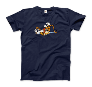 Calvin et Hobbes Dancing with Record Player T-shirt
