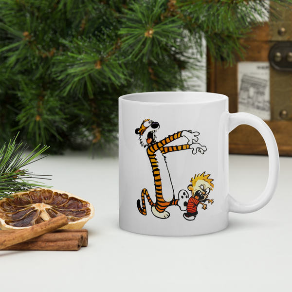 Calvin and Hobbes Playing Zombies Mug - Mug