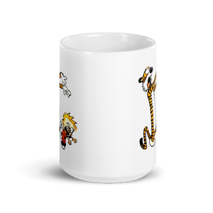 Calvin and Hobbes Playing Zombies Mug - Mug