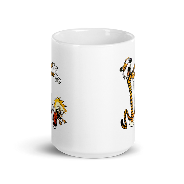 Calvin and Hobbes Playing Zombies Mug - Mug