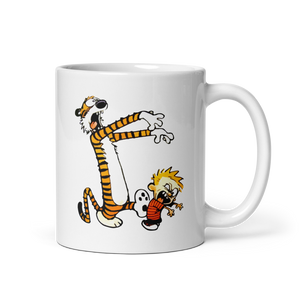 Calvin and Hobbes Playing Zombies Mug - Mug