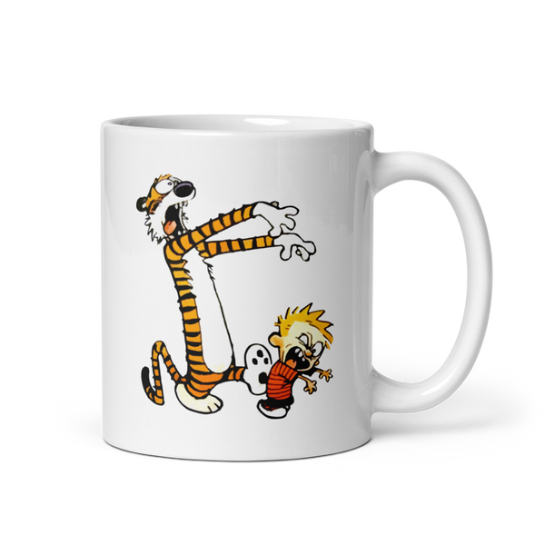 Calvin and Hobbes Playing Zombies Mug - Mug