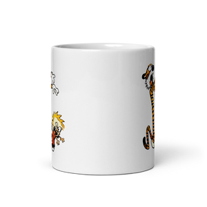 Calvin and Hobbes Playing Zombies Mug - Mug