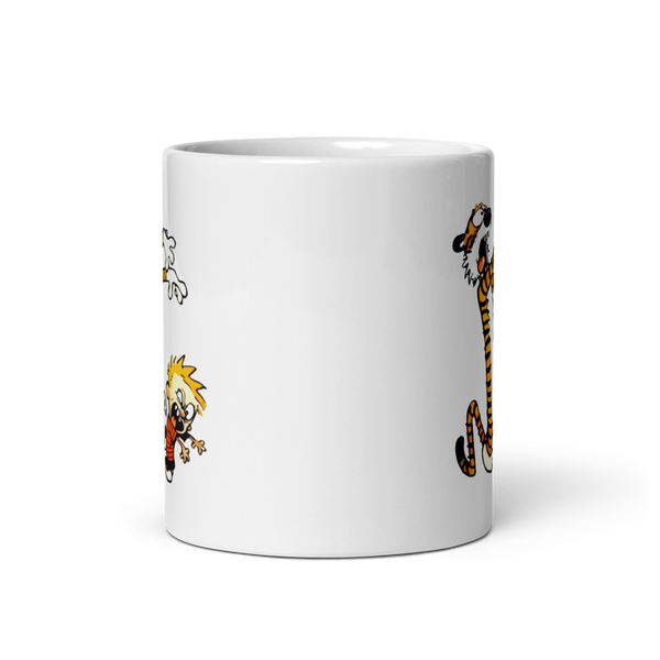 Calvin and Hobbes Playing Zombies Mug - Mug