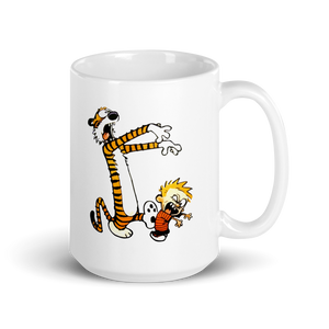 Calvin and Hobbes Playing Zombies Mug - Mug