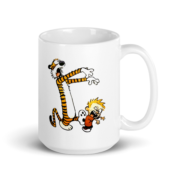 Calvin and Hobbes Playing Zombies Mug - Mug