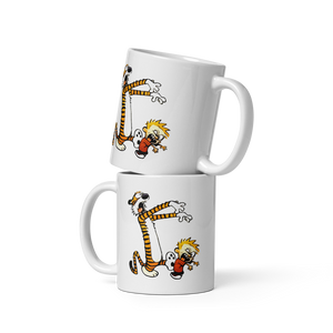 Calvin and Hobbes Playing Zombies Mug - Mug