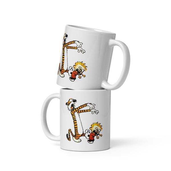 Calvin and Hobbes Playing Zombies Mug - Mug