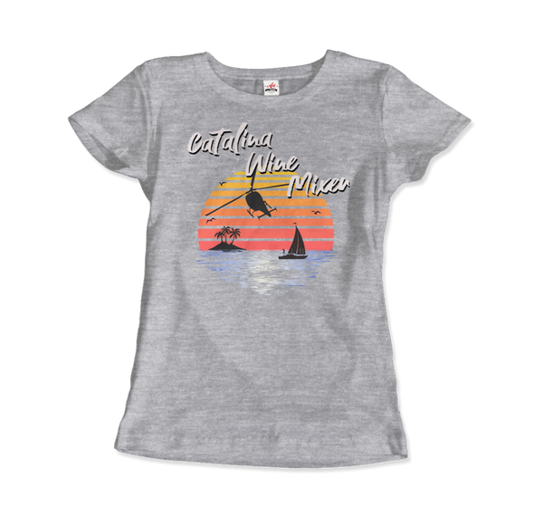 Catalina Wine Mixer, Step Brothers Movie T-Shirt - Women / Heather Grey / Small by Art-O-Rama