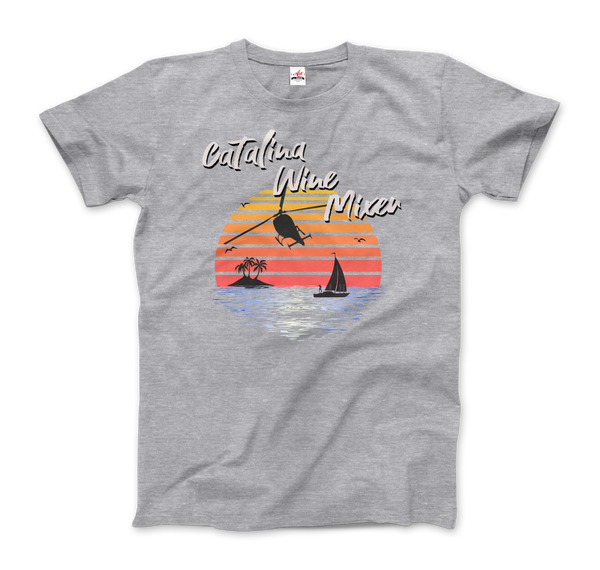 Catalina Wine Mixer, Step Brothers Movie T-Shirt - Men / Heather Grey / Small by Art-O-Rama