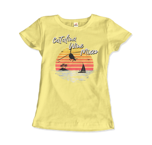 Catalina Wine Mixer, Step Brothers Movie T-Shirt - Women / Spring Yellow / Small by Art-O-Rama