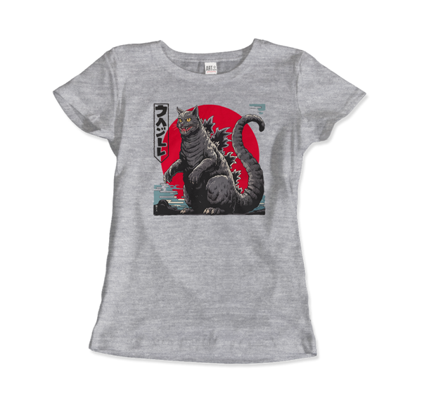 Catzilla: The Ultimate Feline T-Shirt - Women (Fitted) / Heather Grey / S - T-Shirt