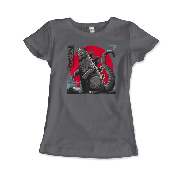 Catzilla: The Ultimate Feline T-Shirt - Women (Fitted) / Charcoal / S - T-Shirt