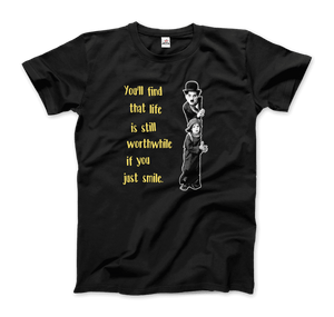 Charlie Chaplin Inspirational Quote T-Shirt