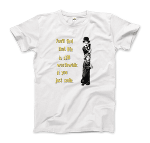 Charlie Chaplin Inspirational Quote T-Shirt - Art-O-Rama Shop