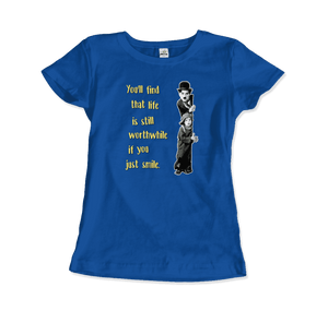 Charlie Chaplin Inspirational Quote T-Shirt
