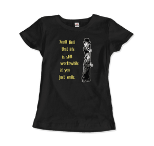 Charlie Chaplin Inspirational Quote T-Shirt - Art-O-Rama Shop