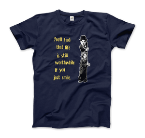 Charlie Chaplin Inspirational Quote T-Shirt