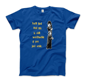 Charlie Chaplin Inspirational Quote T-Shirt - Art-O-Rama Shop