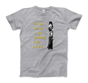 Charlie Chaplin Inspirational Quote T-Shirt