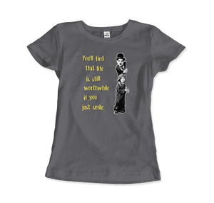 Charlie Chaplin Inspirational Quote T-Shirt