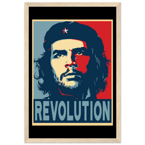 Che Guevara Revolution Hope Style Poster - Matte / 12 x 18″ (30 45cm) Wood