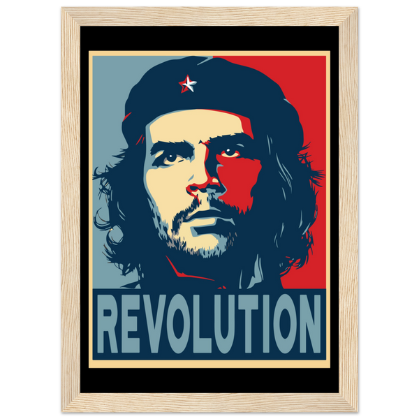 Che Guevara Revolution Hope Style Poster - Matte / 8 x 12″ (21 29.7cm) Wood