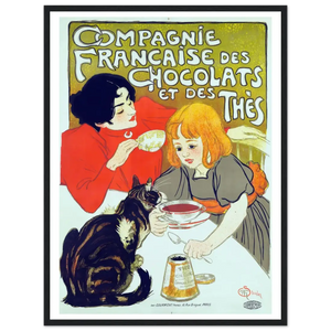 Compagnie Française des Chocolats et des Thés Artwork Poster - Matte / 18 x 24″ (45 x 60cm) / Black - Poster