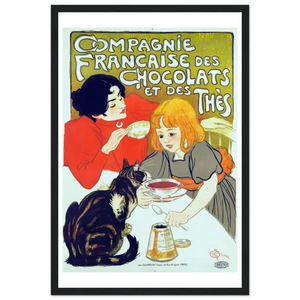 Compagnie Française des Chocolats et des Thés Artwork Poster - Matte / 12 x 18″ (30 x 45cm) / Black - Poster