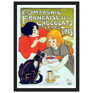 Compagnie Française des Chocolats et des Thés Artwork Poster - Matte / 8 x 12″ (21 x 29.7cm) / Black - Poster