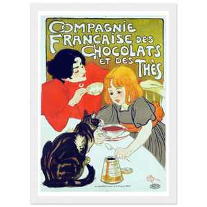 Compagnie Française des Chocolats et des Thés Artwork Poster - Matte / 8 x 12″ (21 x 29.7cm) / White - Poster