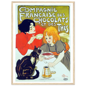 Compagnie Française des Chocolats et des Thés Artwork Poster - Matte / 18 x 24″ (45 x 60cm) / Wood - Poster