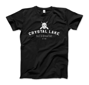 Crystal Lake Bed & Breakfast Horror T-Shirt - Men (Unisex) / Black / S - T-Shirt