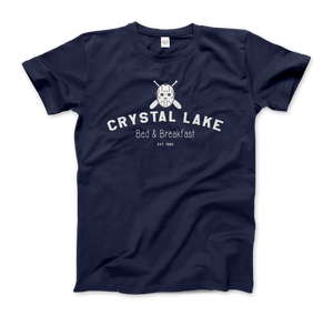 Crystal Lake Bed & Breakfast Horror T-Shirt - Men (Unisex) / Navy / S - T-Shirt
