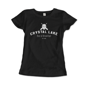 Crystal Lake Bed & Breakfast Horror T-Shirt - Women (Fitted) / Black / S - T-Shirt
