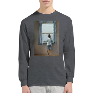 Dali - Young Woman at a Window Artwork Long Sleeve Shirt - Long Sleeve Shirt