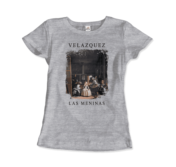 Diego Velazquez - Las Meninas (Ladies-in-Waiting) 1656 Artwork T-Shirt - Women / Heather Grey / S - T-Shirt