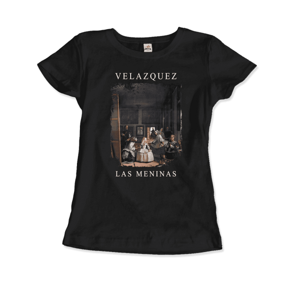 Diego Velazquez - Las Meninas (Ladies-in-Waiting) 1656 Artwork T-Shirt - Women / Black / S - T-Shirt