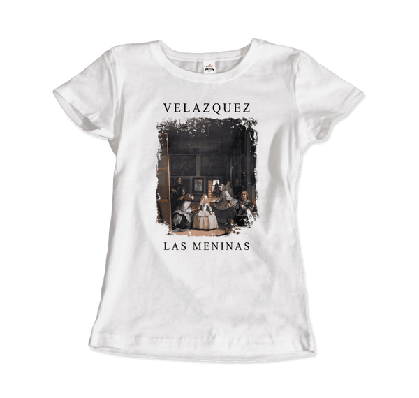 Diego Velazquez - Las Meninas (Ladies-in-Waiting) 1656 Artwork T-Shirt - Women / White / S - T-Shirt
