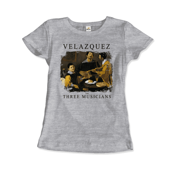 Diego Velazquez - The Three Musicians 1622 Artwork T-Shirt - Women / Heather Grey / S - T-Shirt