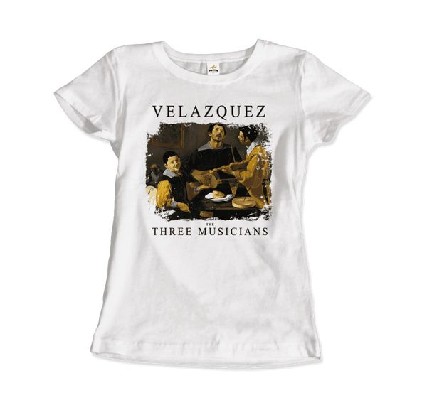 Diego Velazquez - The Three Musicians 1622 Artwork T-Shirt - Women / White / S - T-Shirt