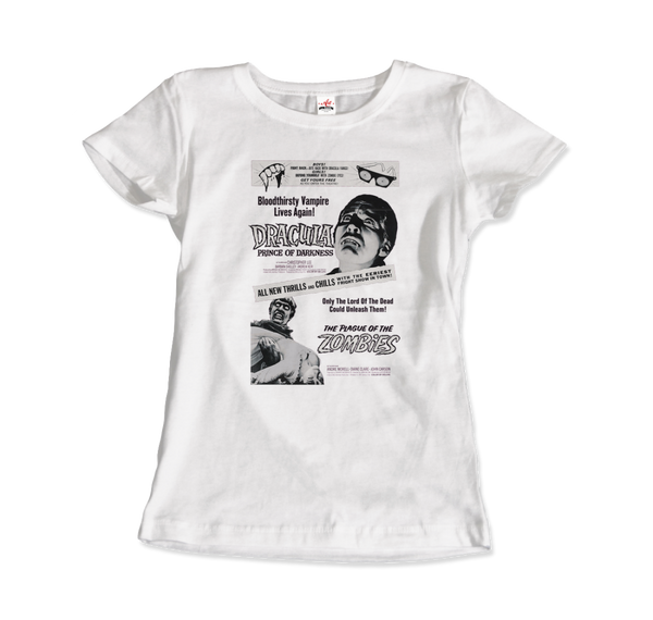 Dracula: Prince or Darkness - 60s Horror Movie T - Shirt Women / White S