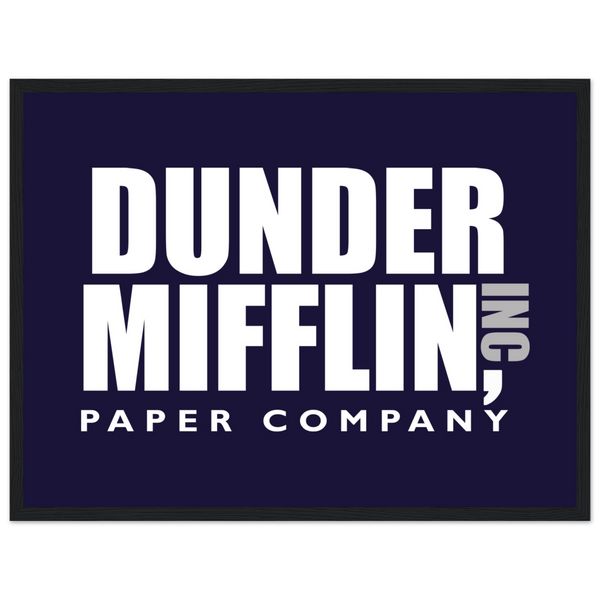 Dunder Mifflin Paper Company Inc from The Office Poster - Matte / 18 x 24″ (45 60cm) Black