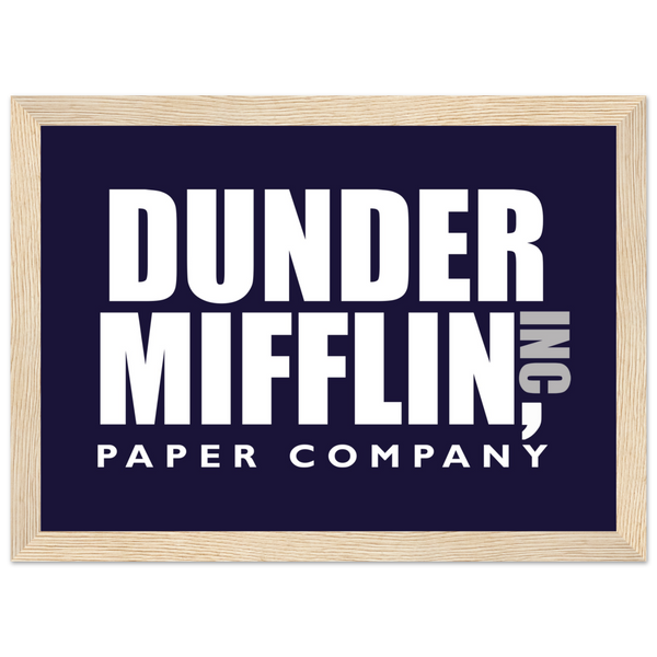 Dunder Mifflin Paper Company Inc from The Office Poster - Matte / 8 x 12″ (21 29.7cm) Wood