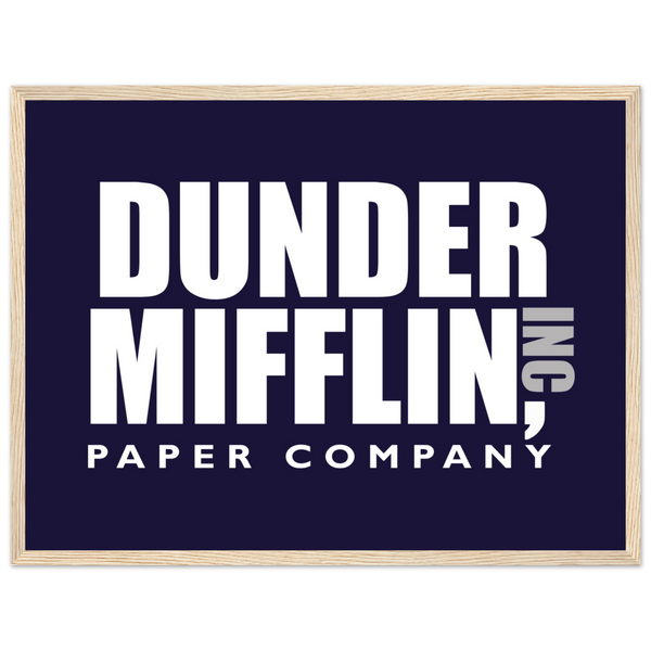 Dunder Mifflin Paper Company Inc from The Office Poster - Matte / 18 x 24″ (45 60cm) Wood