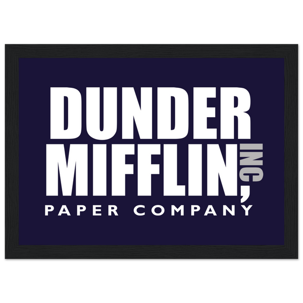 Dunder Mifflin Paper Company Inc from The Office Poster - Matte / 8 x 12″ (21 29.7cm) Black